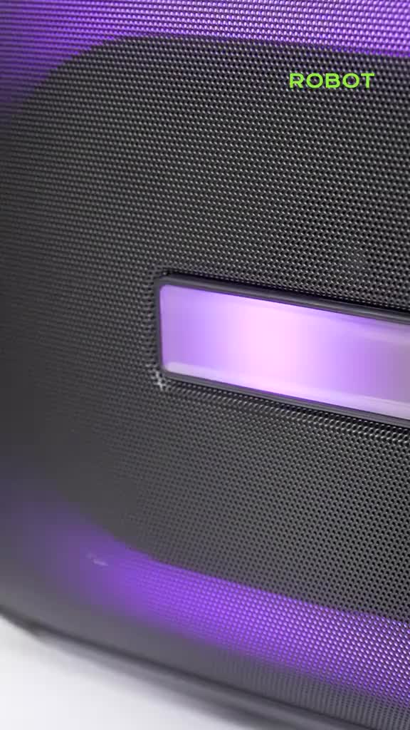 [FLASH SALE] ROBOT Karaoke Speaker Full Bass RB650 RGB Daya 50W Bluetooth 5.0 TF USB 3.5mm AUX Dual Wireless Microphone - Garansi 1 Tahun