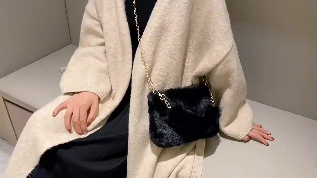 （COD)TAS TABUNG TALI BULU Tas Selempang sling bag  Mewah Wanita Fashion Tas Lucu Tas Tangan