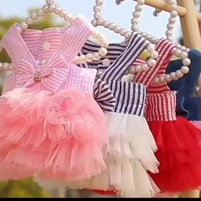 baju anjing dan kucing dress hewan anabul model v-neck