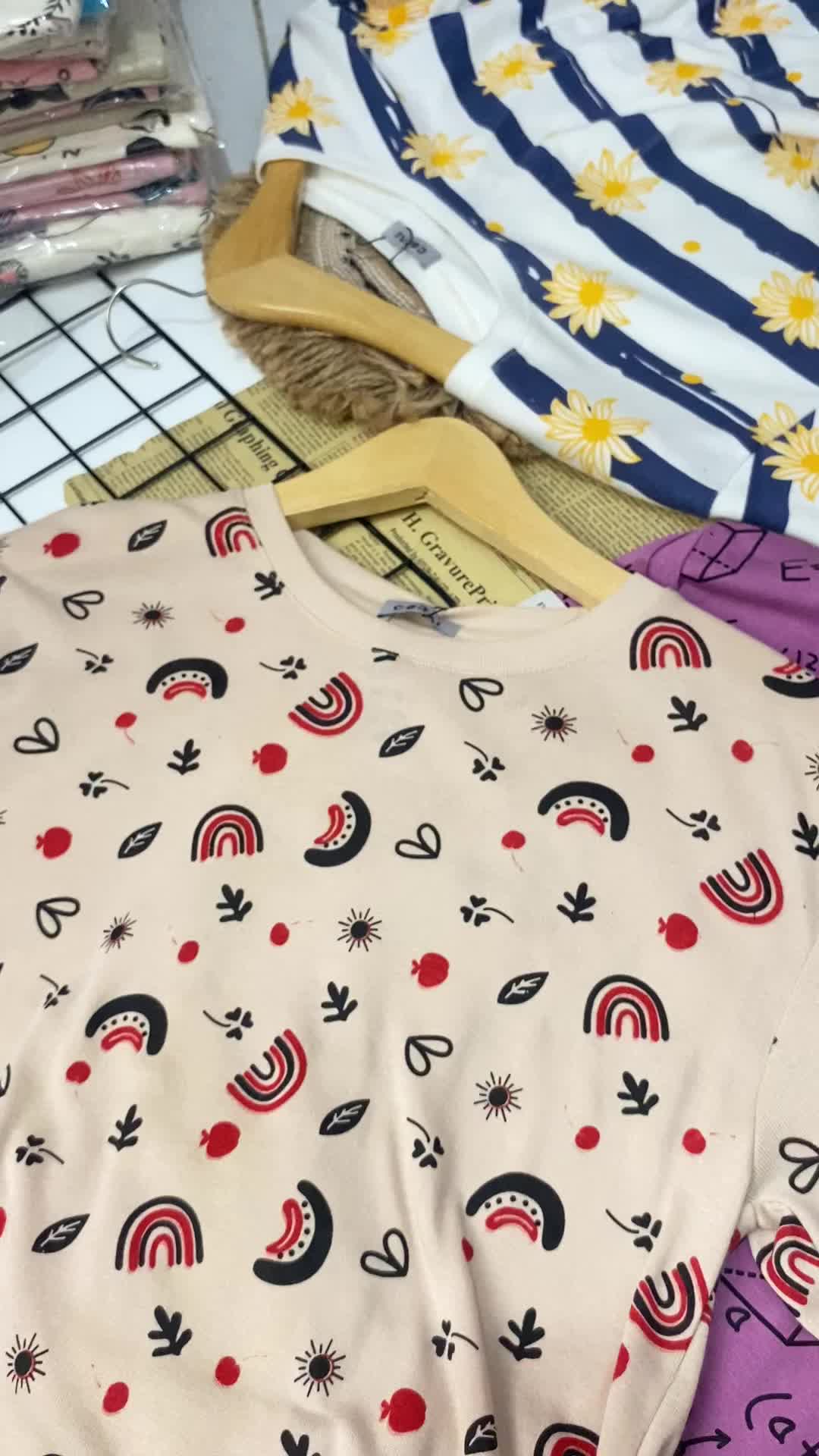 WANGSA STORE KAOS PRINTING LENGAN PAJANG/KAOS LUCU DEWASA Baju Casual Cewek Nyaman