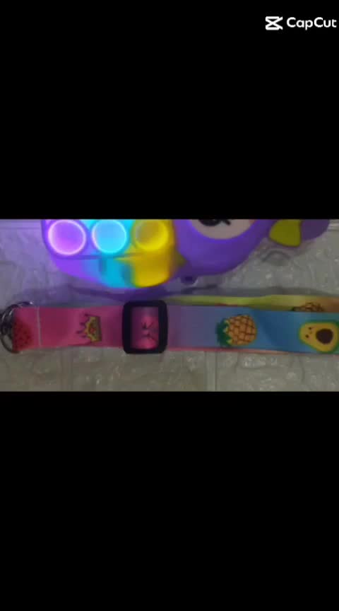 Tas Pop It LED dengan karakter lucu