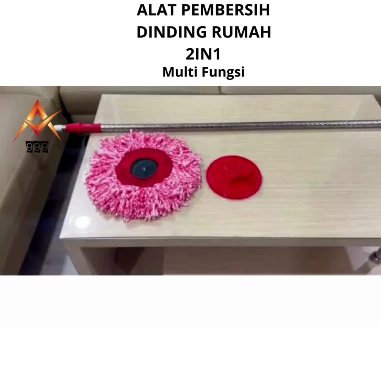 Alat Pembersih Rumah/Pel Dinding/Lantai Multi Fungsi/Panjang 240cm A2 Stainless Tebal
