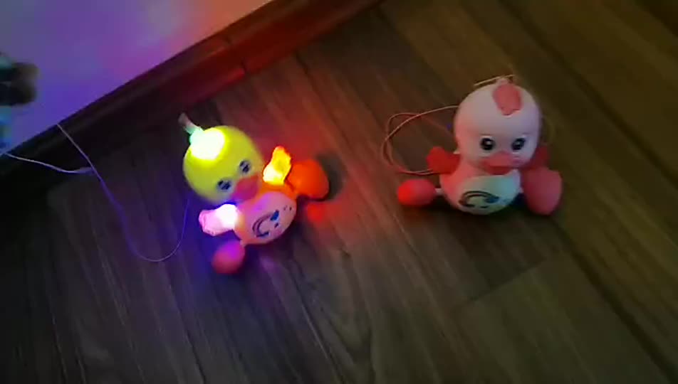 COD Mainan Anak Bebek Berjalan Duck Lampu Dan Musik Toys