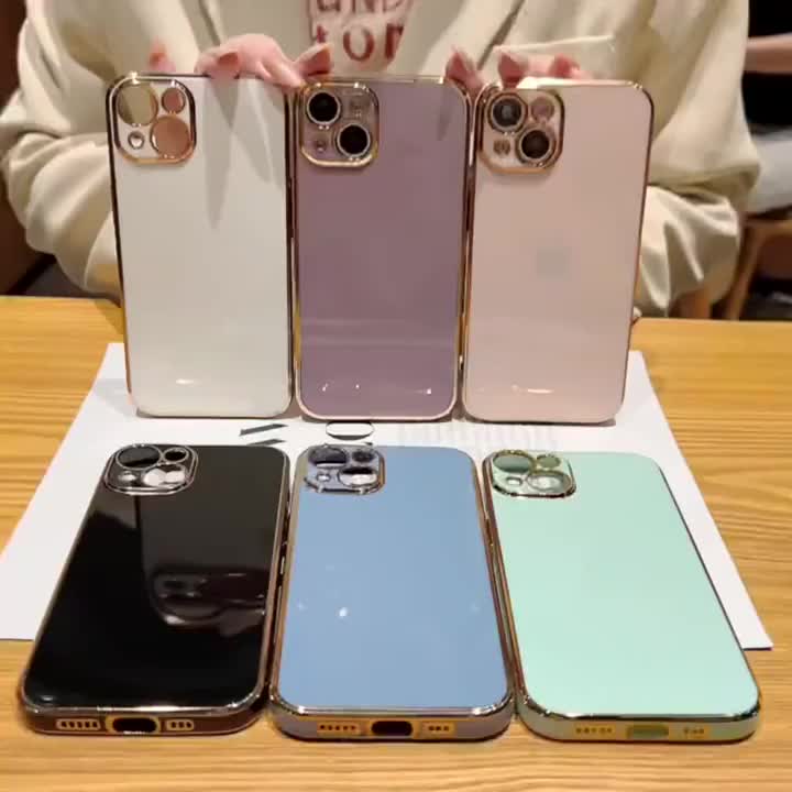 Soft Case Terbaru Infinix Hot 50 5G Hot 50 Pro Plus Casing Elektro Plating Square Frame Free Tali Strap