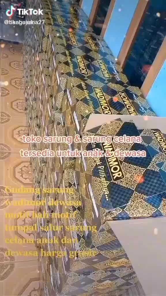 Sarung Wadimor Motip Bali Hitam Dewasa Original Muslim Motif Kotak Katun Kain Garis