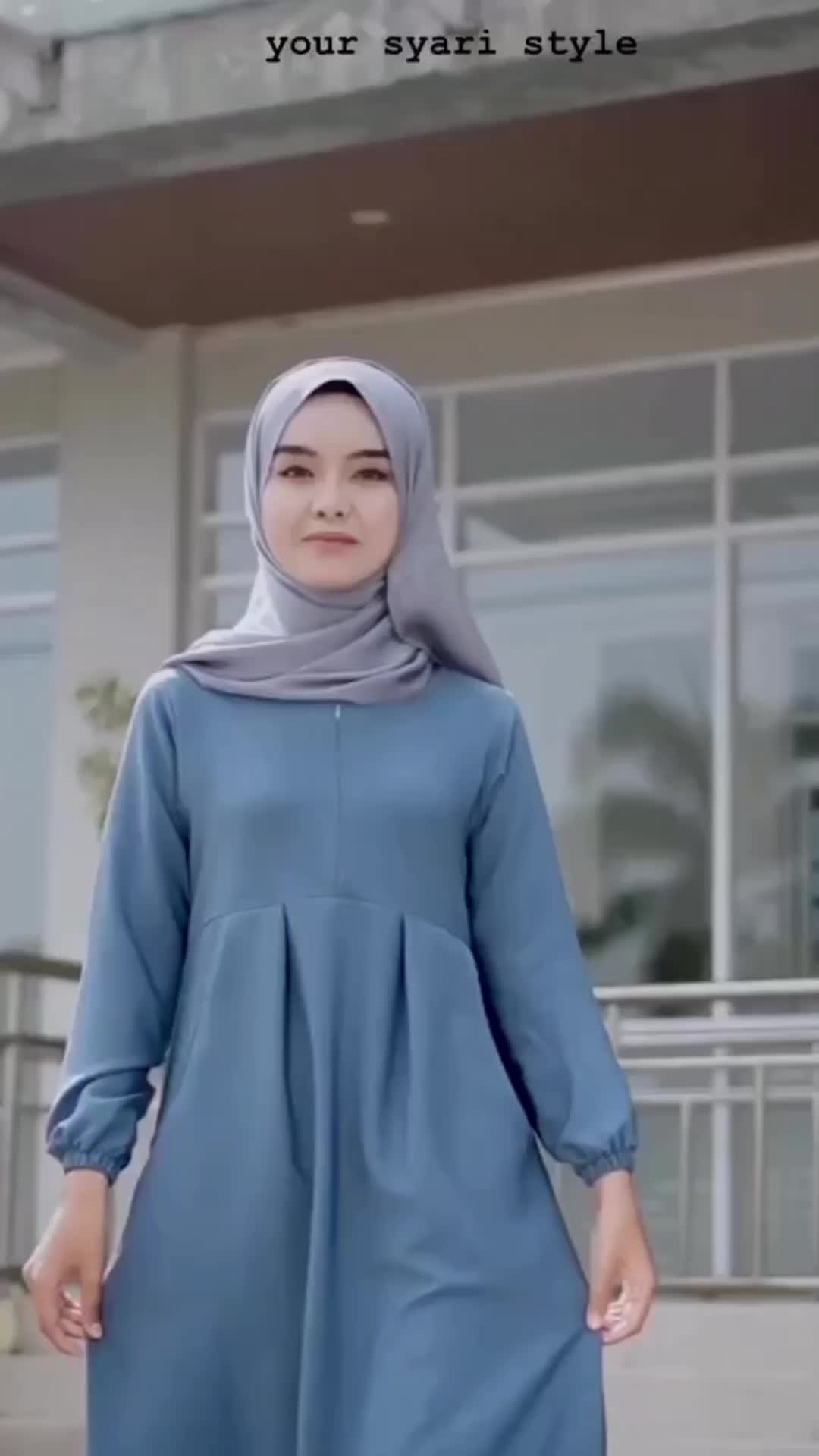 Baju Gamis Wanita Terbaru Aha Dress Gamis Remaja Abaya Polos Elegan Jumbo