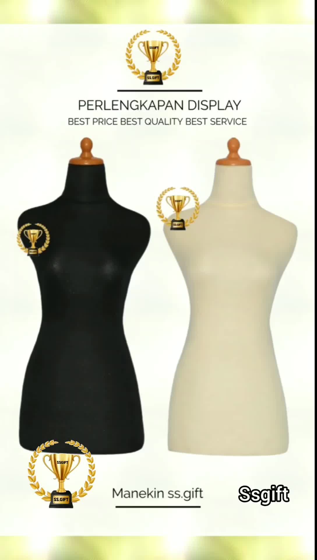 Manekin Pilih Warna Tutup | Manekin Wanita Dm Lapis Busa | Patung manekin | Dresmaking | Patung Baju Wanita | Manekin Lapis Busa Kayu