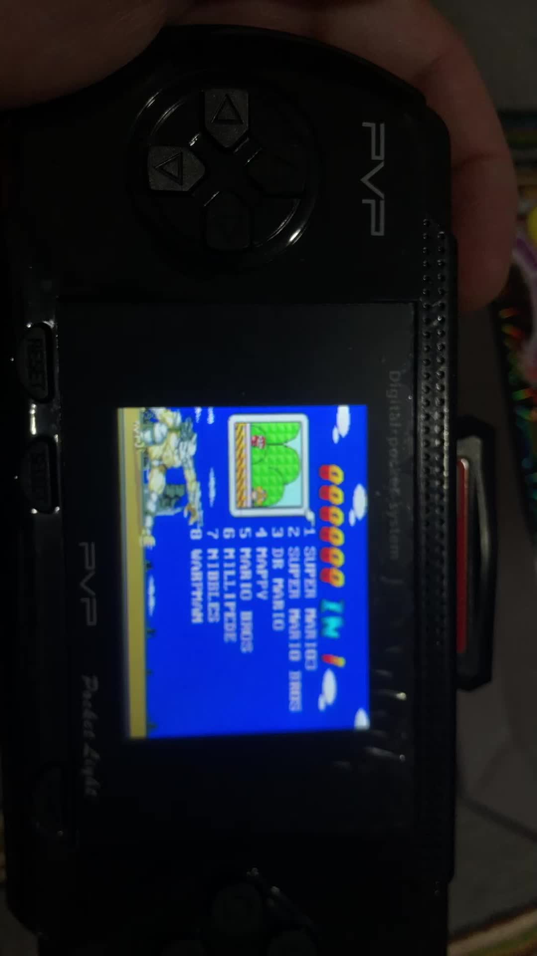 PVP 3 SLIM GAME NITENDO GAMEBOY  // MAINAN ANAK // KADO mario contra tank soccer circus Biru Games gameboy x7