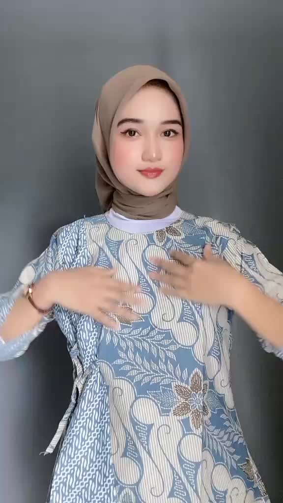 Atasan batik wanita terbaru batik kantor sragaman Katun Seragam Katun Seragam Kerja Baju Abu Panjang Nyaman Motif