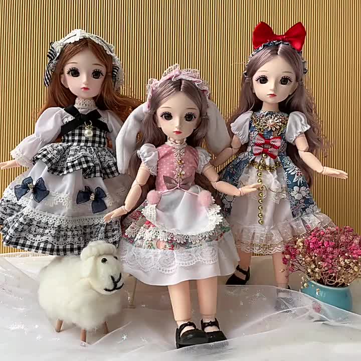 Seri S.U B Mainan Anak Boneka BJD Doll 30cm Cute DIY Girls Gift Princess Dress