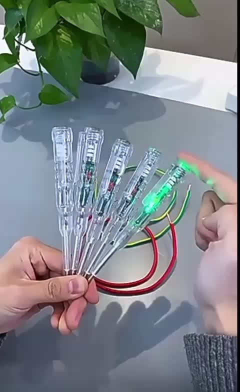 Tespen Dual LED Obeng Tester Listrik With Indicator Test Pen Kabel Listrik