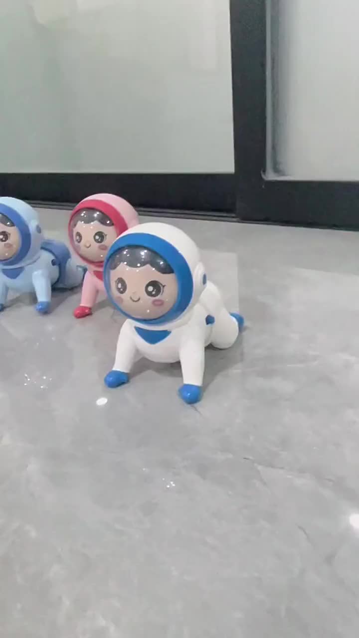 COD Robot merangkak musik listrik, bayi usia 0-2 tahun belajar merangkak, belajar melihat ke atas, dan belajar berteriak "Mom and Dad" anak bergerak mainan  toys toy music biru merah musical