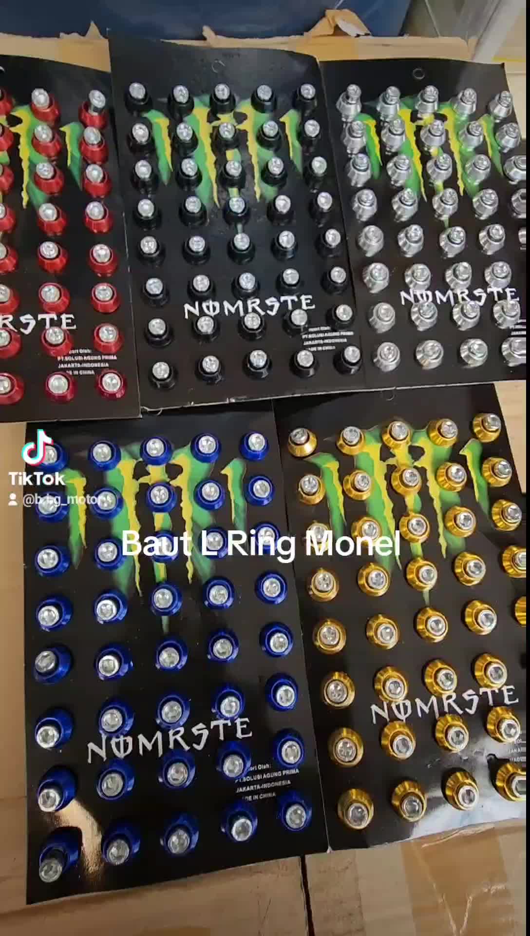 Baut L Baut Variasi + Ring Monel Variasi Universal - Baut Monel