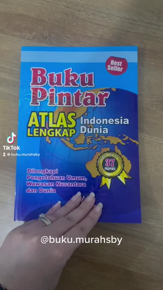 BUKU Belajar PINTAR ATLAS Indonesia - Dunia untuk SD SMP SMA Umum FULL COLOUR