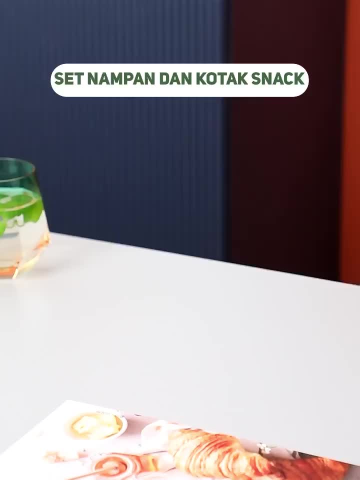 Starlight Snack Tray Fruit Tray Snack Cemilan Kotak Makanan Toples Lebaran Set 2/4/6 Set With Plastic Tray HSB663