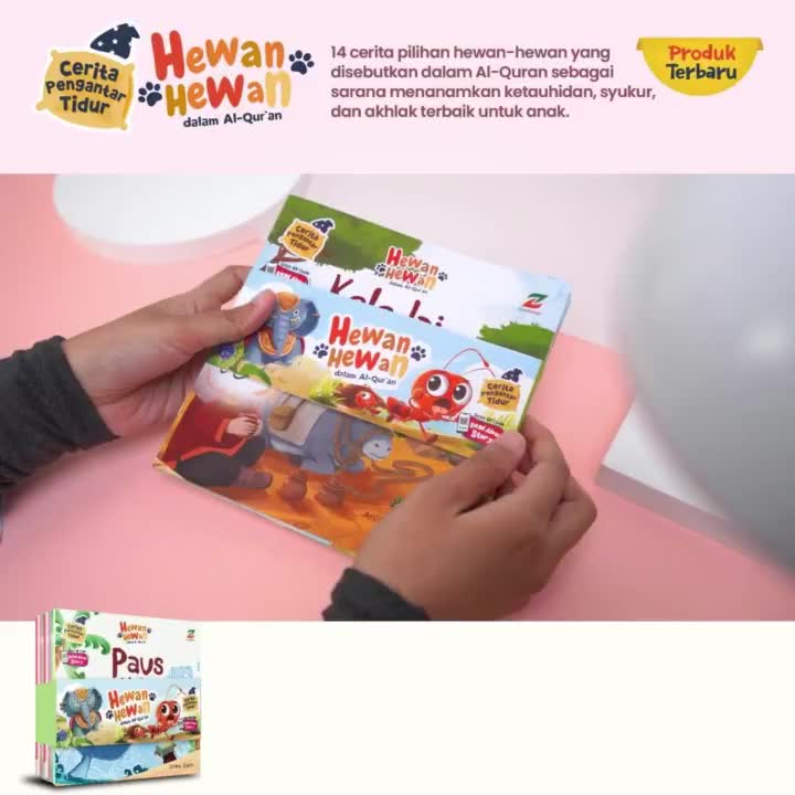 [READY] Hewan-Hewan dalam Al-Qur’an - Serial Cerita Pengantar Tidur 14 buku [Pustaka Hulwah x Ziyad]