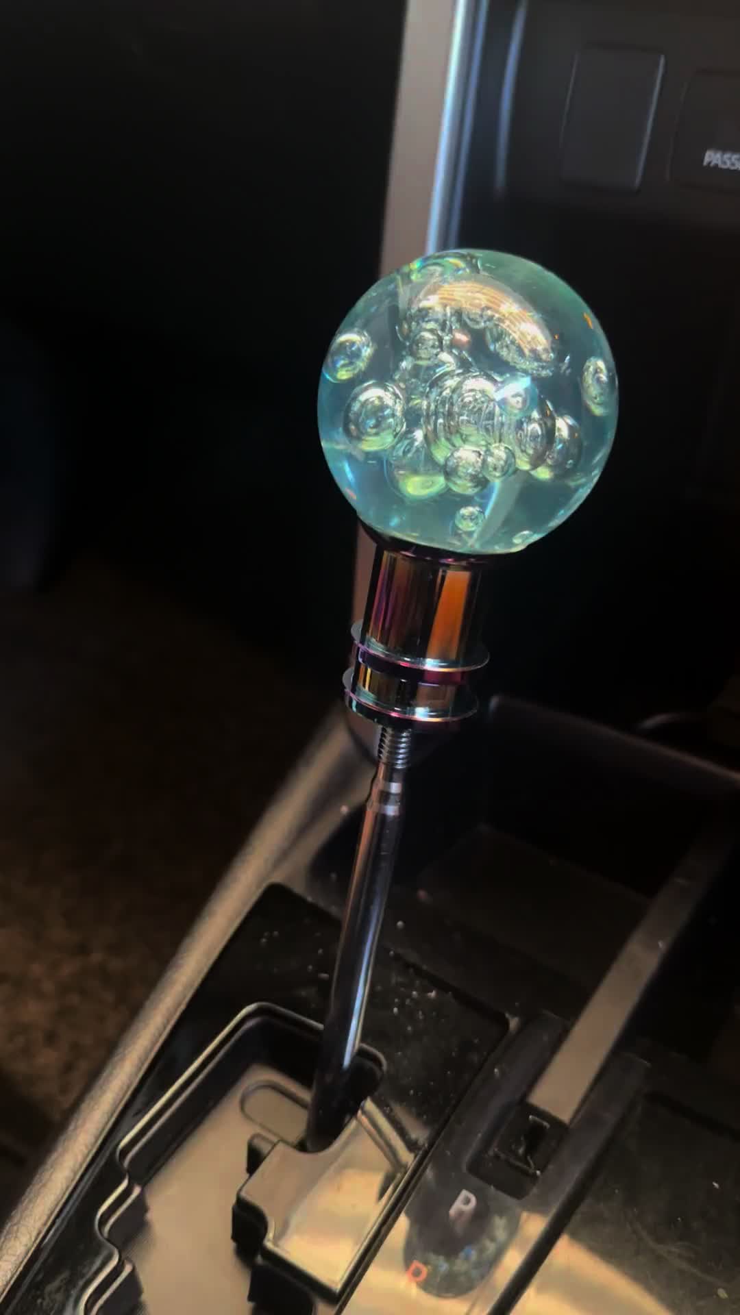 Knob Persneling / Gear Shift / Tuas gigi Mobil Manual Model Kristal dan Glow in the Dark Bulat