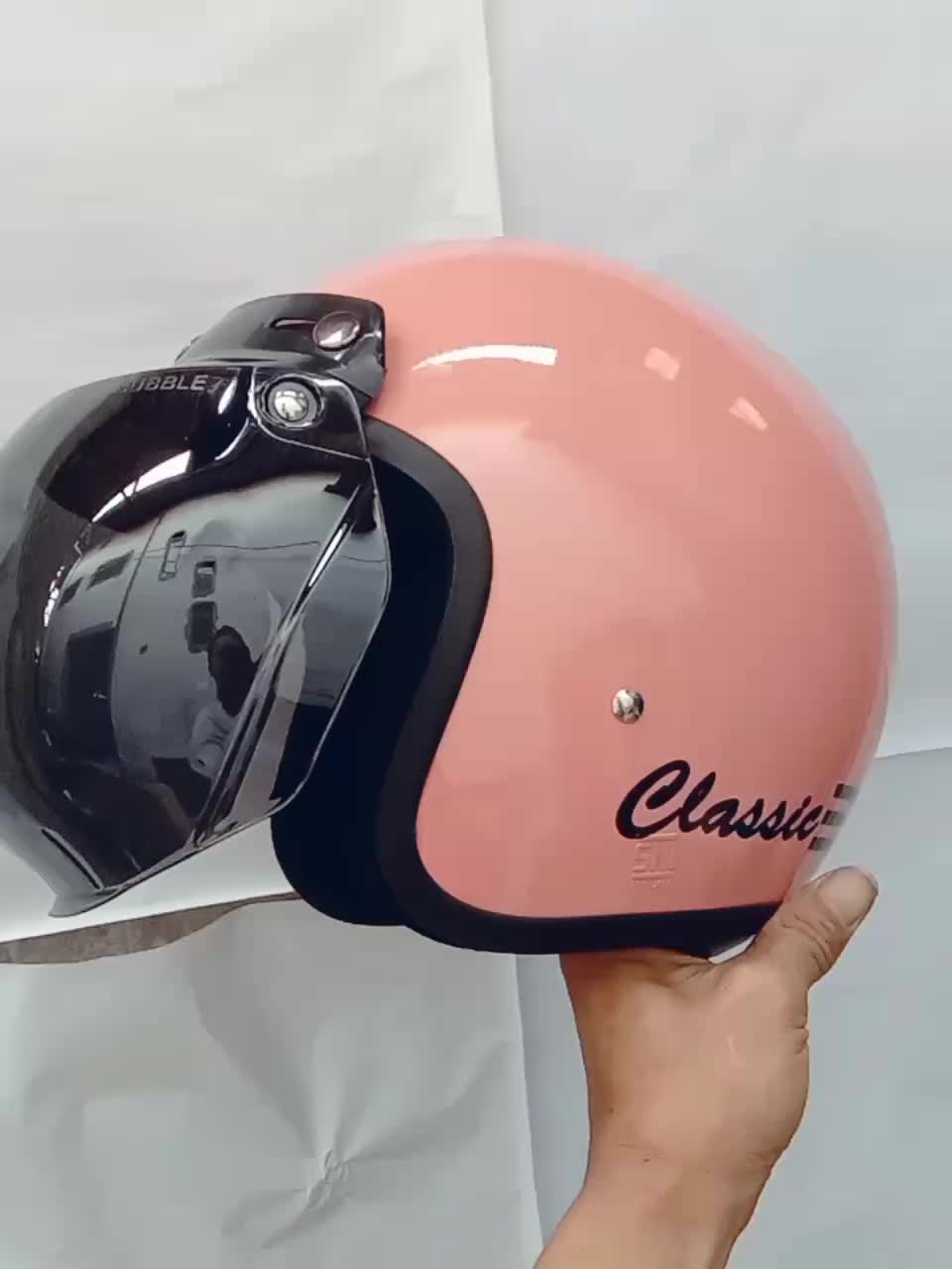 Helm Retro Matic Pria Wanita Dewasa Motorcycle