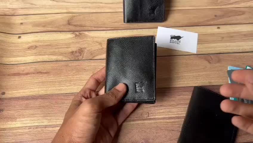 Dompet Mini Kartu dan uang kulit sapi asli pria wanita