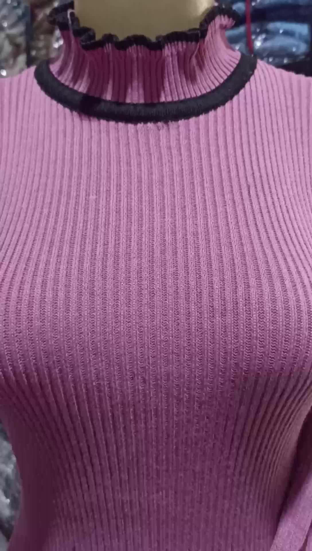 TERMURAH!!! INER TURTLENECK CURLY POLET SWEATER Atasan Rajut Wanita Baju Fit Knitwear Crop Top Basic Panjang Cardigan