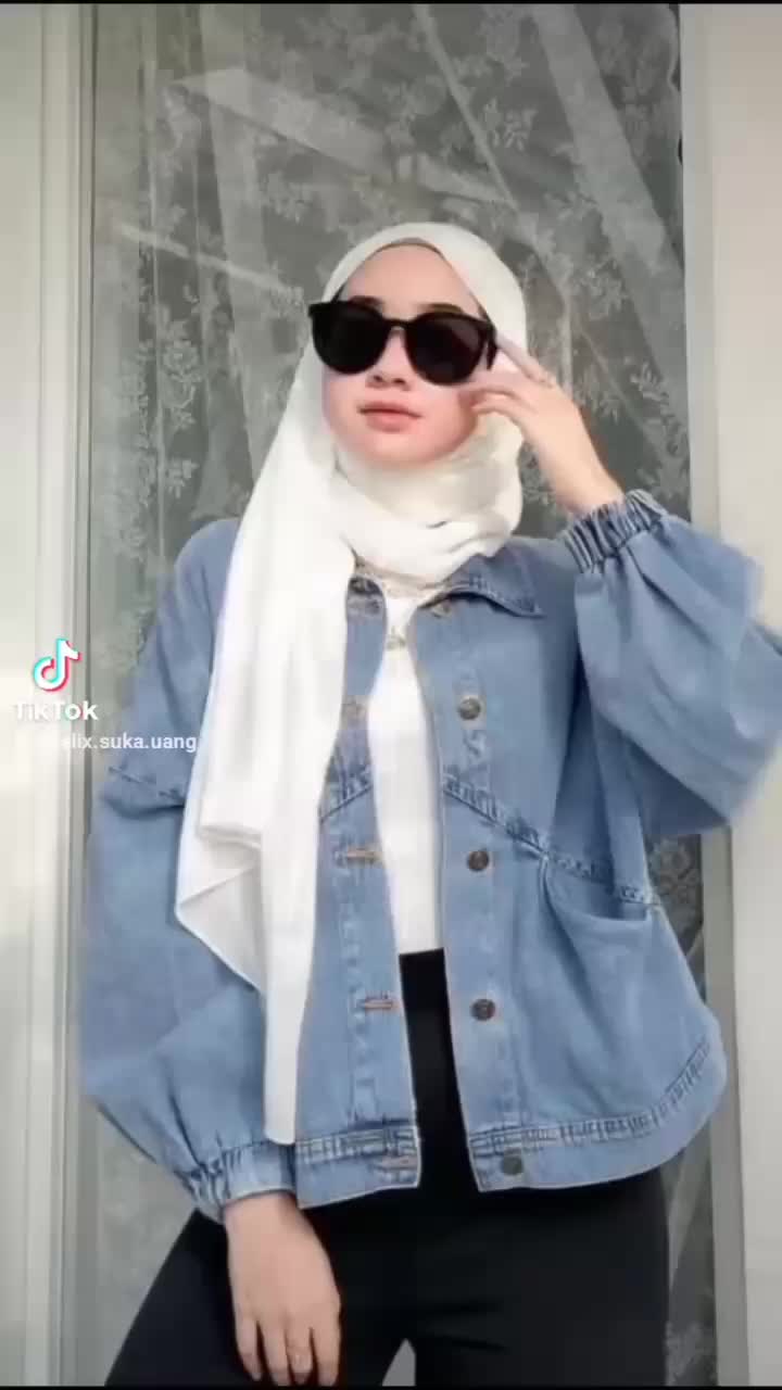 Jaket Oversize jaket jeans Wanita Vintage Korea premium Denim