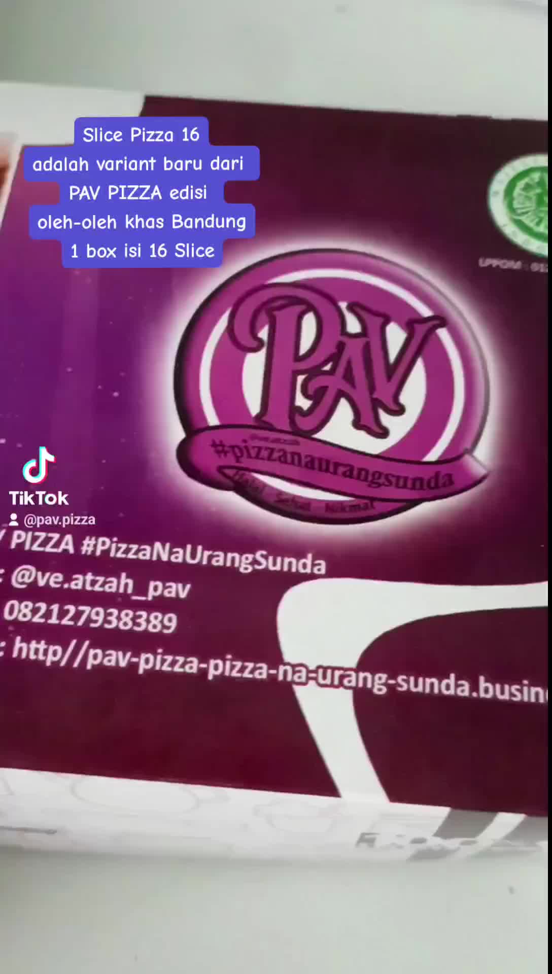 slice Pizza 16 ( edisi oleh oleh ) 1 box isi 16