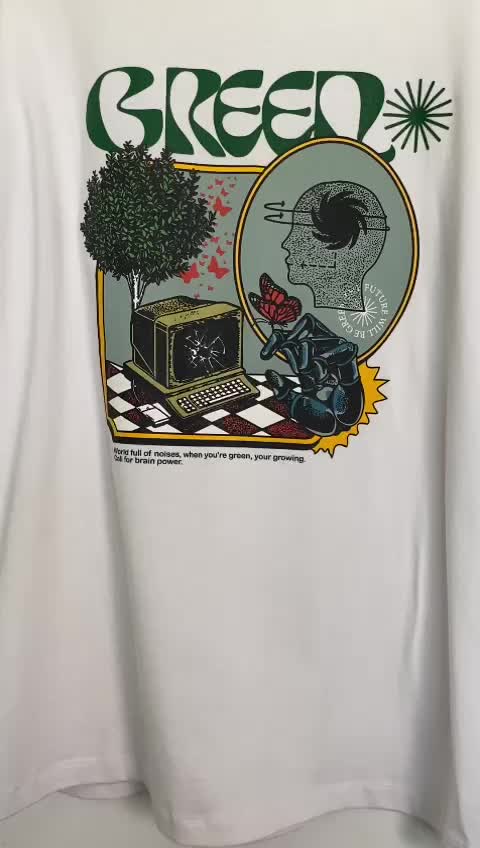 Magma Apparel - Tshirt Oversize TFWBG.01 White | Kaos Oversize Heavy Cotton 16s Sablon Raster Plascharge Baju Pria Bandung Vintage Tee Band