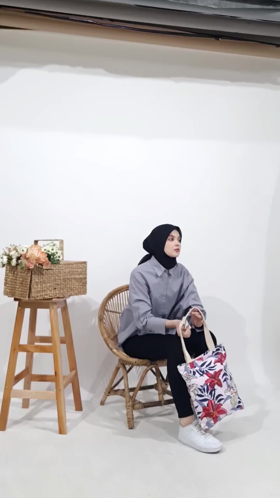 TAS TOTE BAG WANITA RESLETING / TAS TOTE KANVAS tebal untuk BELANJA KULIAH BISA CUSTOM SABLON TT 022 (4) Totebag Perempuan