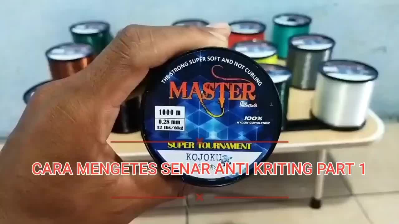 Senar Pancing Ikan anti kriting Masterline kuat 1000m