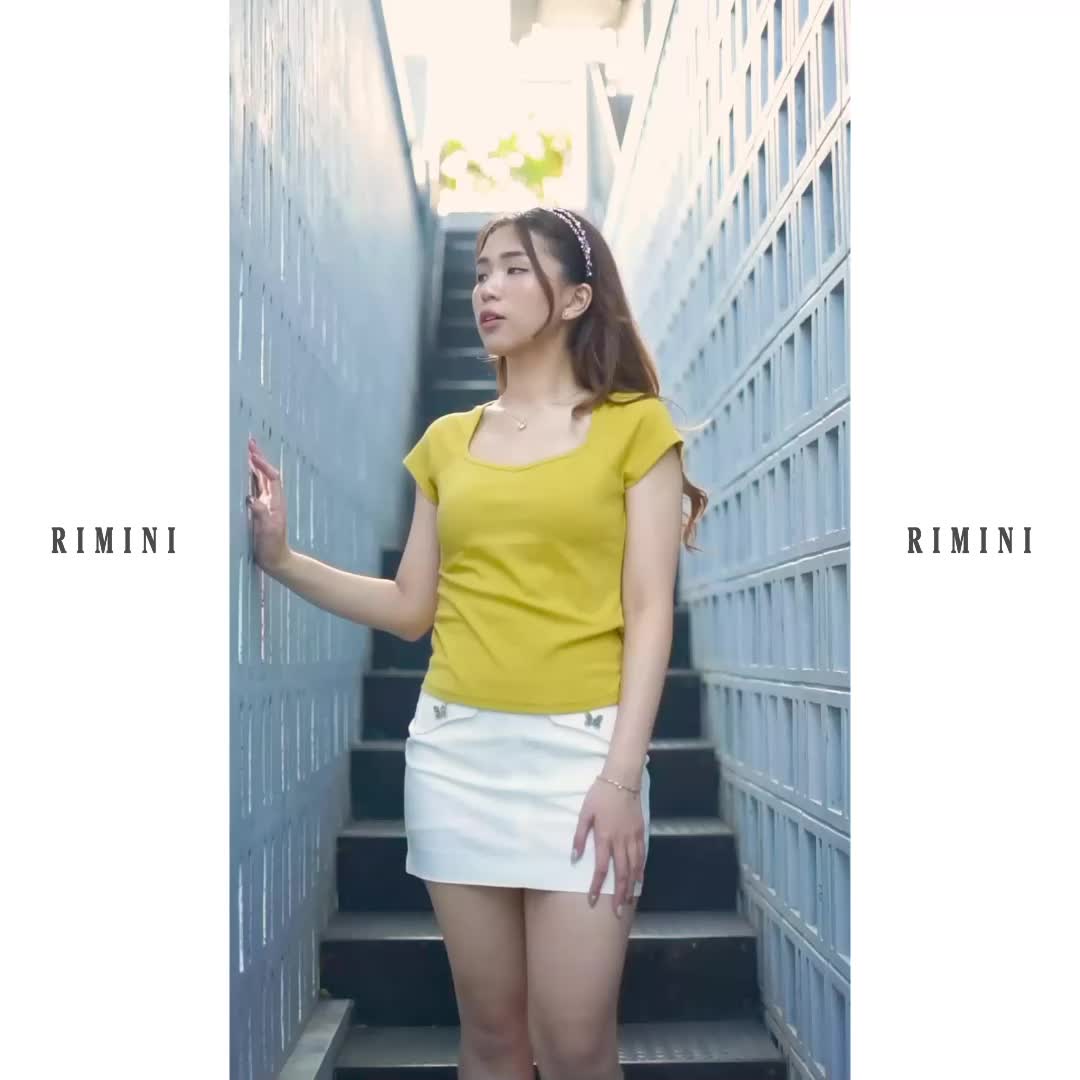 RIMINI - Atasan Wanita Kaos Basic Strech Big Size - Lucretia Top 522412 Kerah Nyaman Tangan Pendek