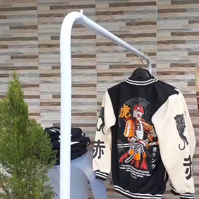 Jaket Varsity Baseball Motif Naga Api Yakuza culture Japan Unisex Fleece Kain Tebal Dewasa Jepang Logo Panjang jaket  varsity jaket  baseball