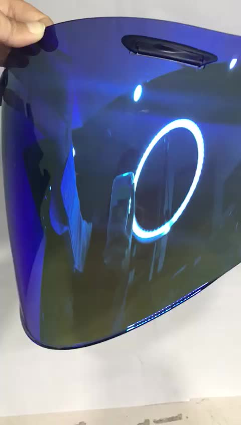 KACA VISOR HELM SCOTT RAM 4 / R5 / VZRAM KACA HELM HALF FACAE IRIDIUM REVO ORIGINAL