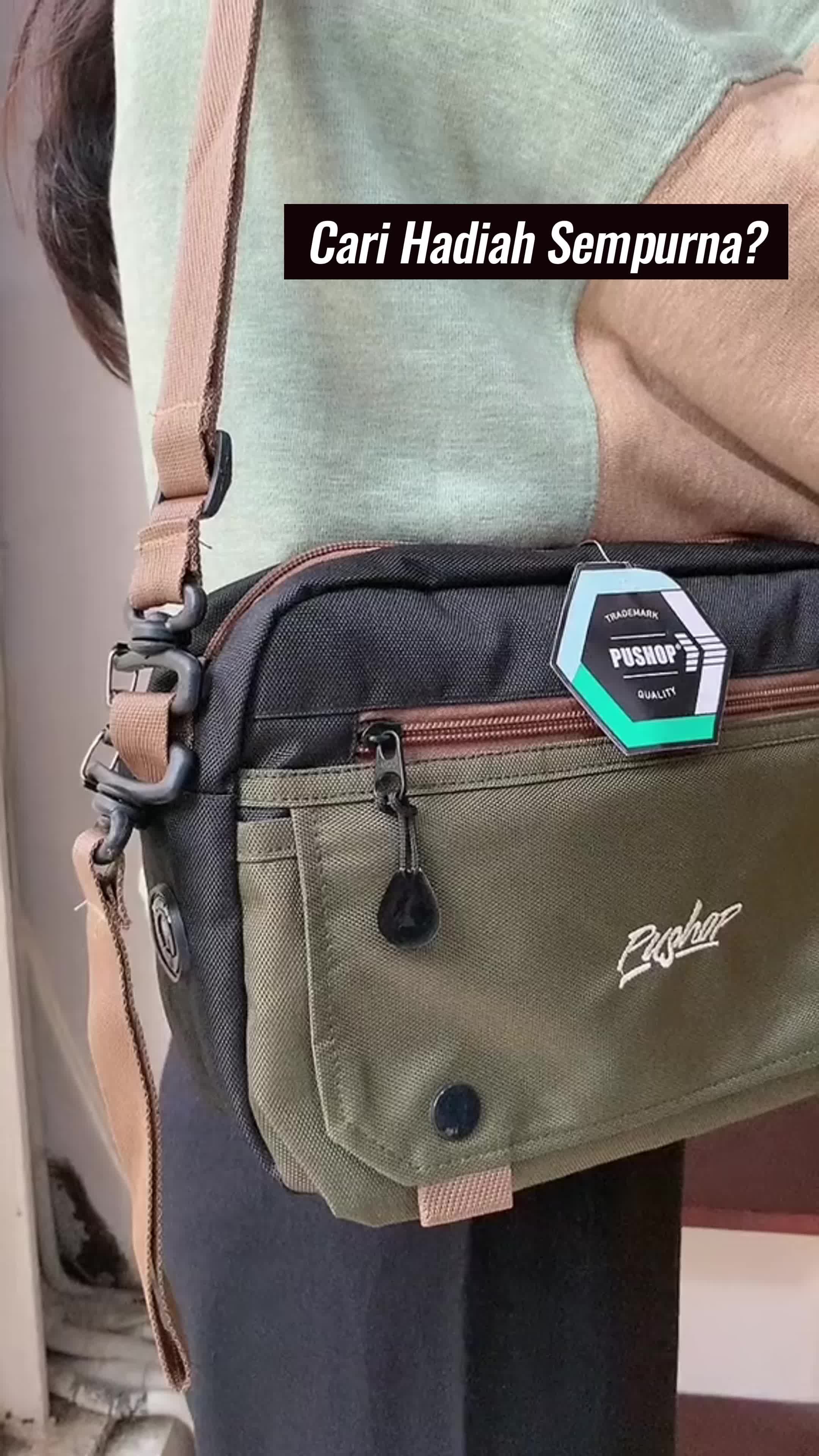 [BISA COD] Tas Selempang Slingbag Casual Razo Pria