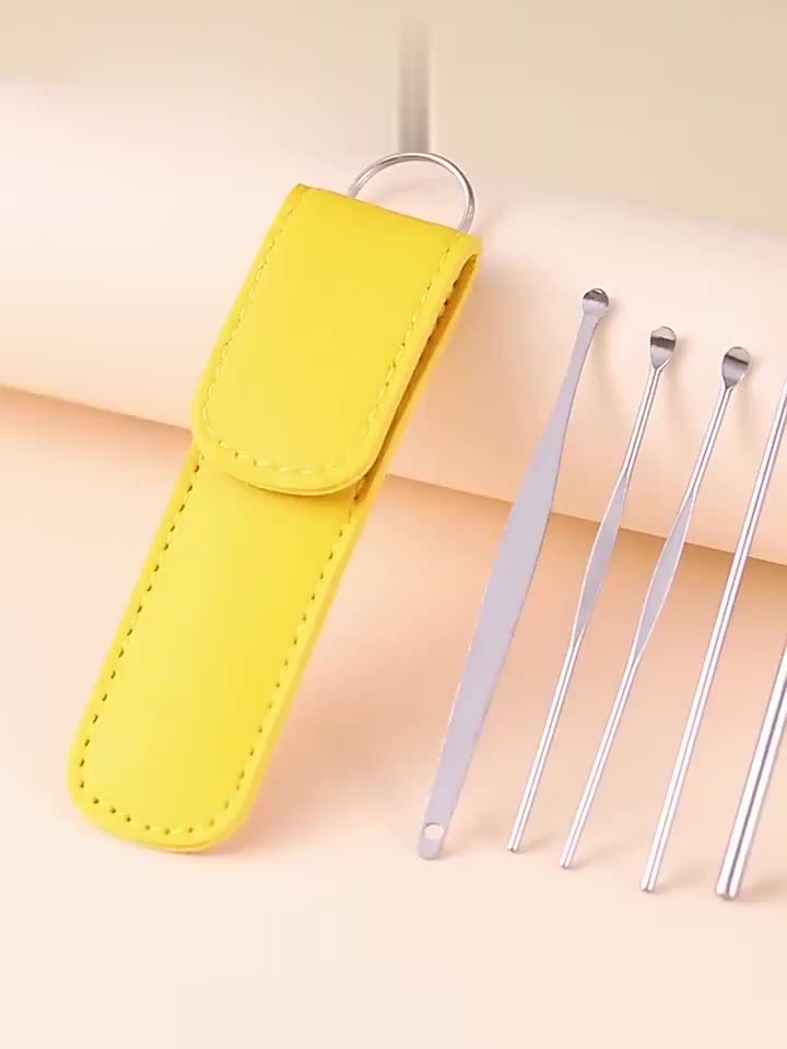 BISA COD 5871 Alat Pembersih Telinga Korek Kuping Ear Wax 6In1 / Set Earpick Kotoran Removal