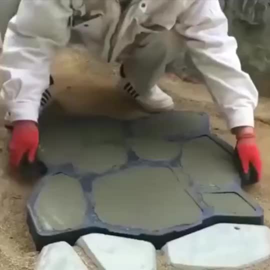 Cetakan Paving Block DIY Paving Blok Mudah Praktis Cetakan Jalan Teras Besi