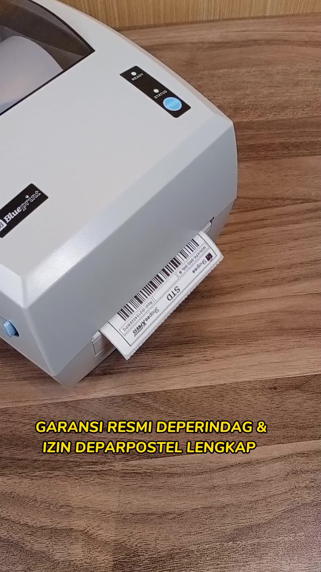 Barcode Printer Label Thermal Resi Pengiriman A6 Blueprint TD110BT ( usb + bluetooth)