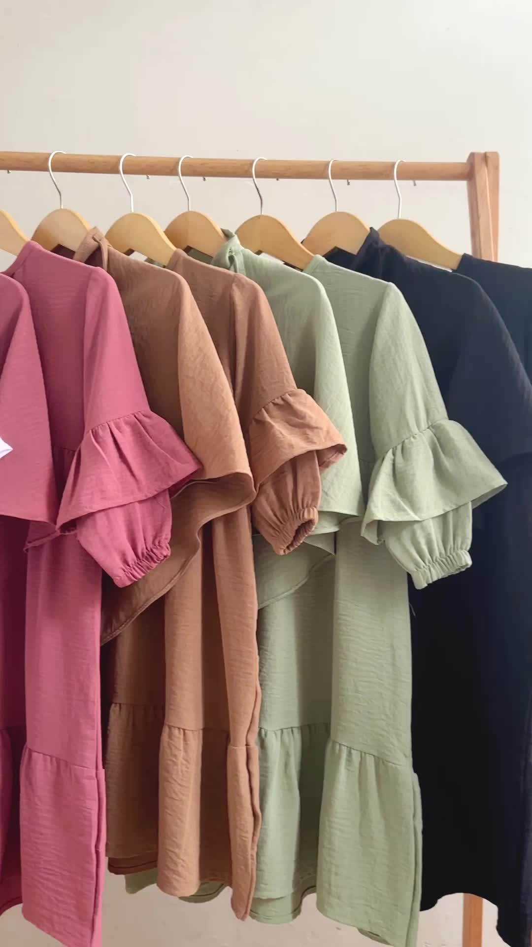 [Ceriakid] Gamis Lebaran Anak Perempuan Setelan Hijab Aluna 1-8 tahun Elegant  Crinkle Airflow Cantik Mewah