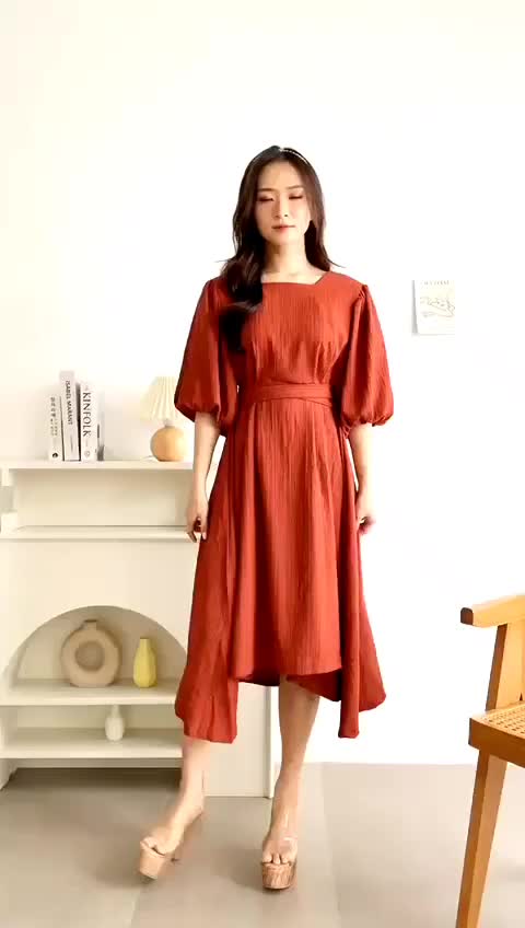 Meyra Dress/Dress Wanita Kekinian/Dress Korean Style
