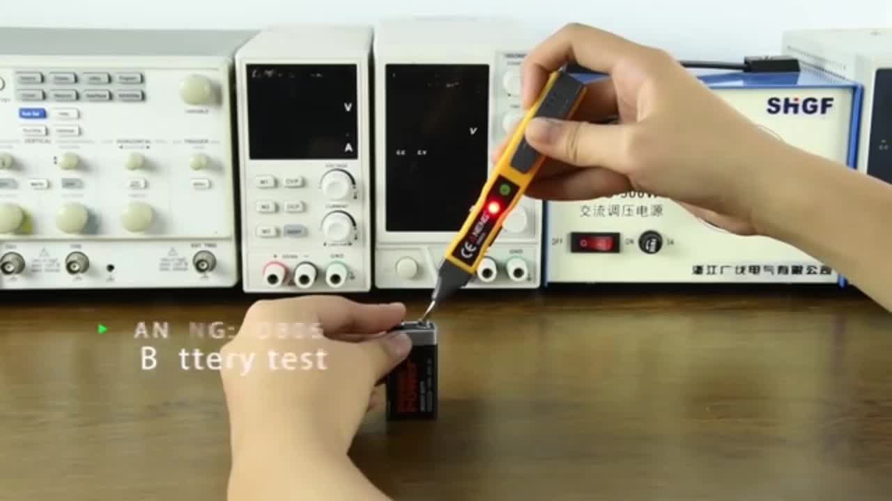 Tespen Listrik Digital Cek Kabel Putus Non Contact Ac Voltage Alert Detector 12v-1000v