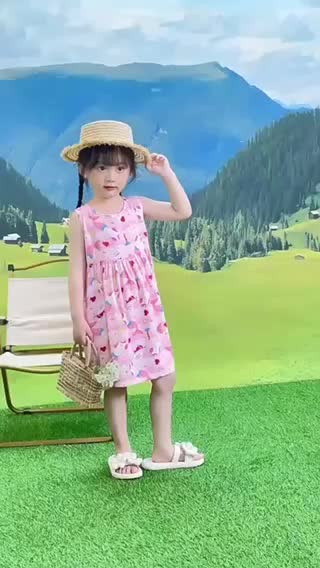 Dress Anak Perempuan Import Katun Bermotif Terbaru