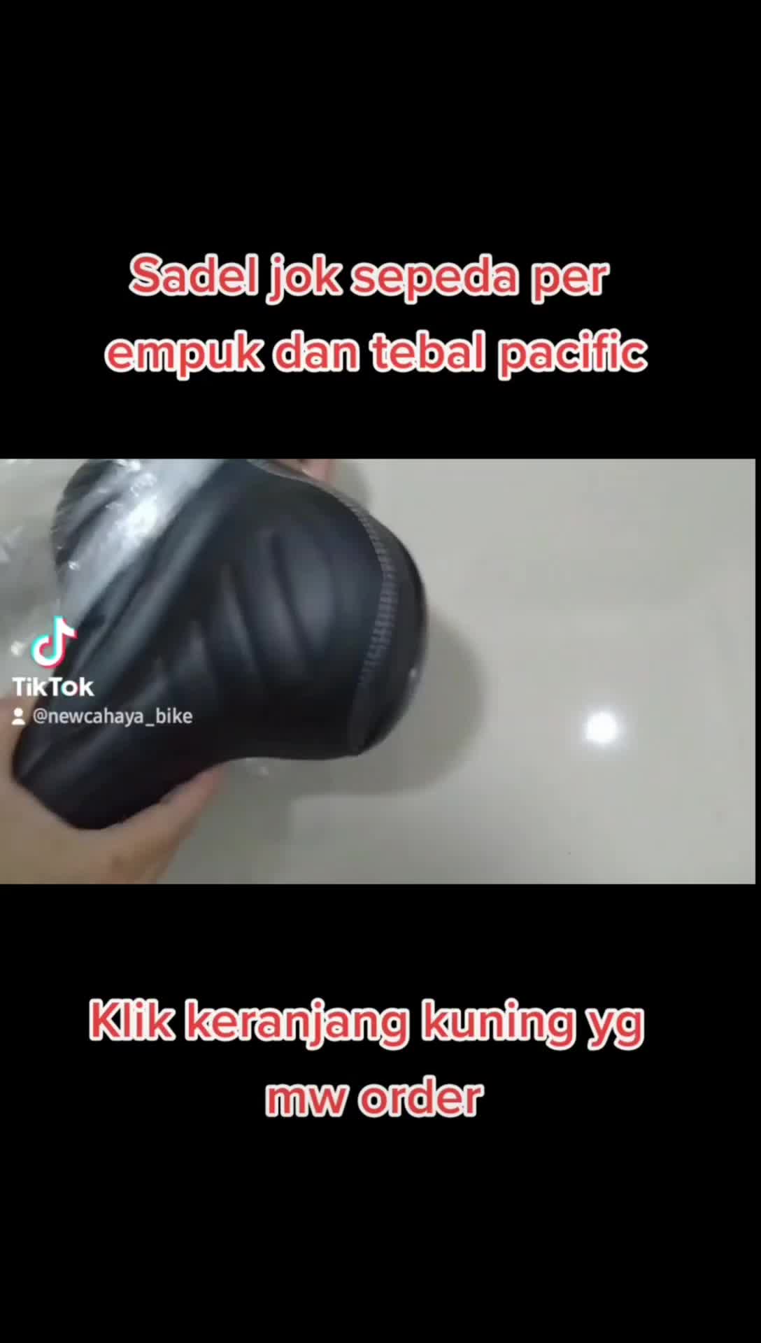 Sadel jok sepeda mini/gunung/lipat pacific lebar dan empuk ada per nya