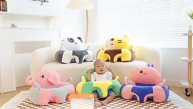 Sofa Bayi Jumbo Lucu | Sofa Bayi Motif Hewan | Sofa untuk Belajar Duduk Bayi Anak Import
