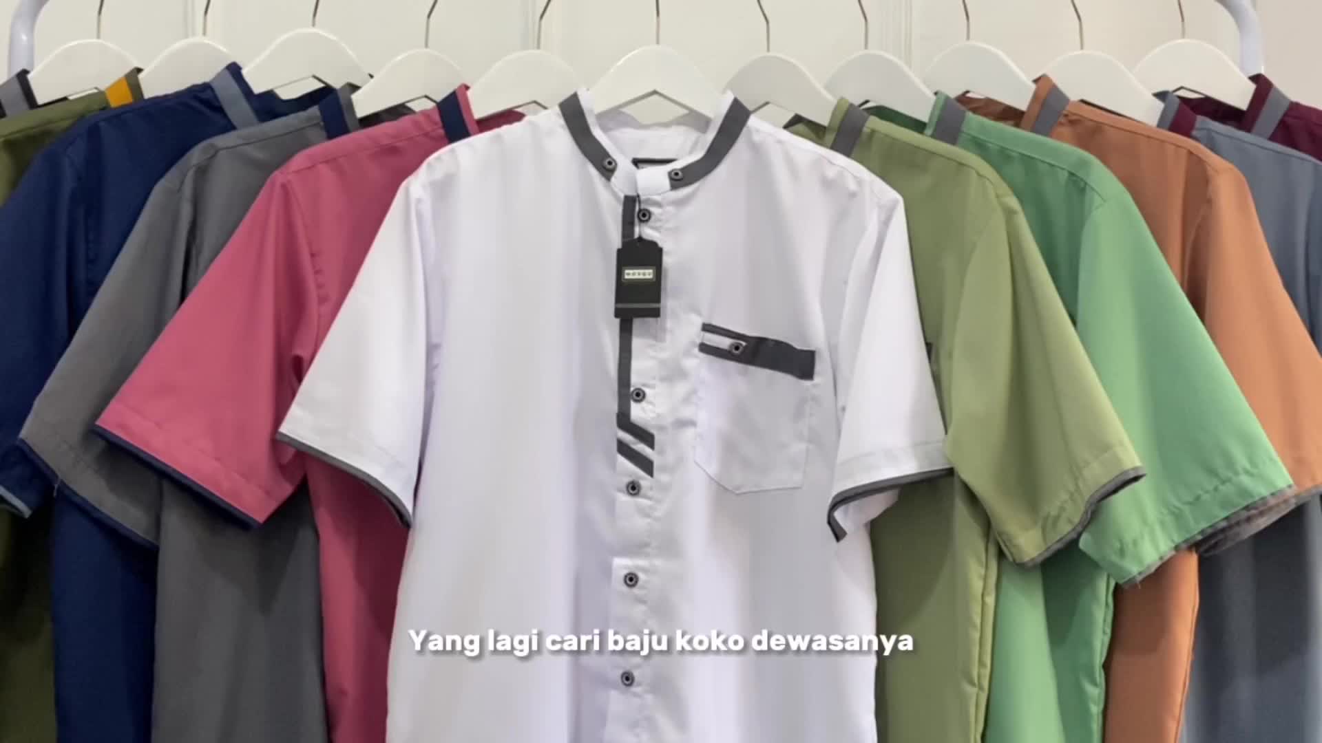 Baju Koko Anak Laki Laki  Kancing Kerah Umur 1-12 Tahun  Katun  Toyobo Lengan Pendek Model Akhtar {BAJU KOKO SAJA}