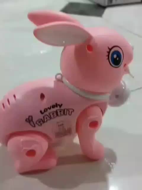 Mainan Anak Robot Rabbit Berjalan Loncat 776 10  /Robot Hewan Kelinci Ada Lampu Dan Musik Menggunakan Baterai Mainan Lucu Bentuk Binatang Bisa Berjalan Cocok Untuk Anak Cewek Edukasi Untuk Anak  Murah dan Berkualitas Remote Toys