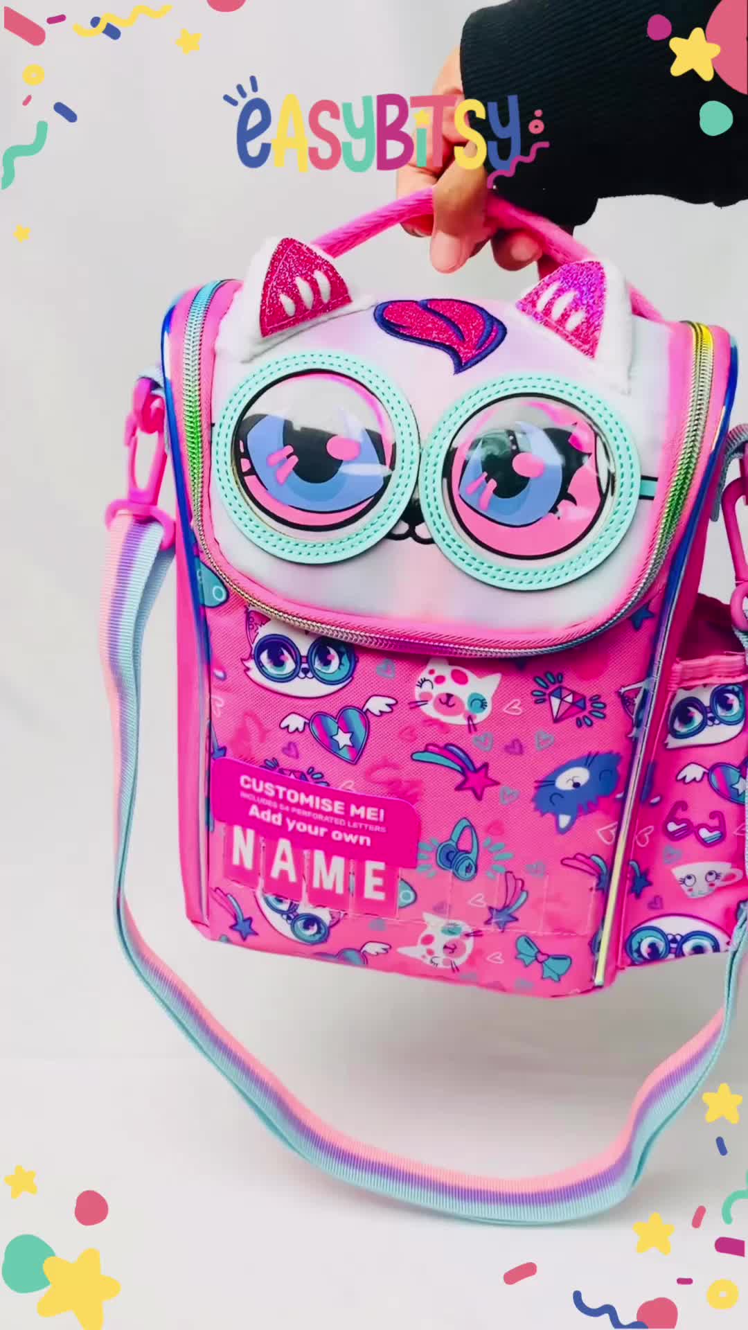 Easy Bitsy - Tas Bekal Anak Perempuan Lunch Bag Box Unicorn Tempat Makan TK SD - Shifu