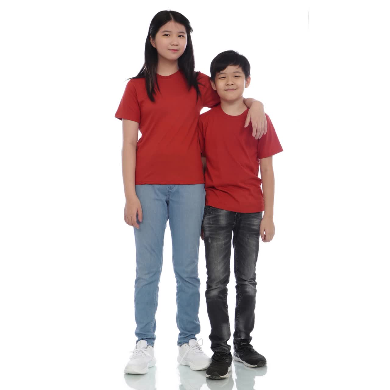 Kaos Polos Anak Oneck Lengan Pendek Bahan Katun Combed 30s Warna Teracota