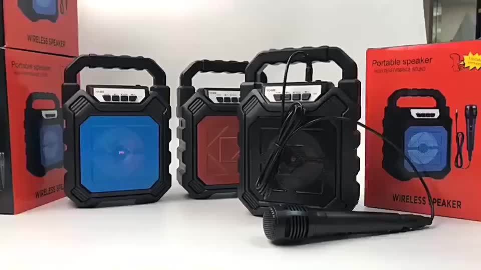 AB - SPEAKER PORTABLE + MIC KARAOKE BLUETOOTH 668H / SPEAKER MIC JACK BASS