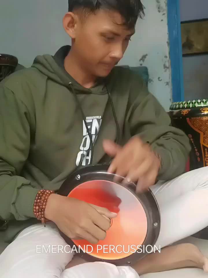 Darbuka Hitam Glossy Warna Dalam Mika Sp Bening Gratis kunci L