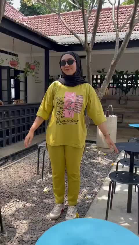 Setelan Celana Wanita  Oversize ( Bawahan Slim Fit ) Katun Combad