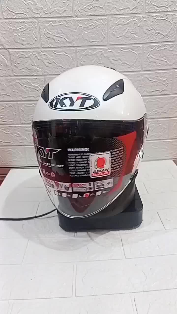 HELM KYT GALAXY FLAT R ORIGINAL SOLID POLOS | HELM HALF FACE DOUBLE VISOR ORIGINAL | HELM ORIGINAL KYT GALAXY FLAT R | MOTORCYCLE